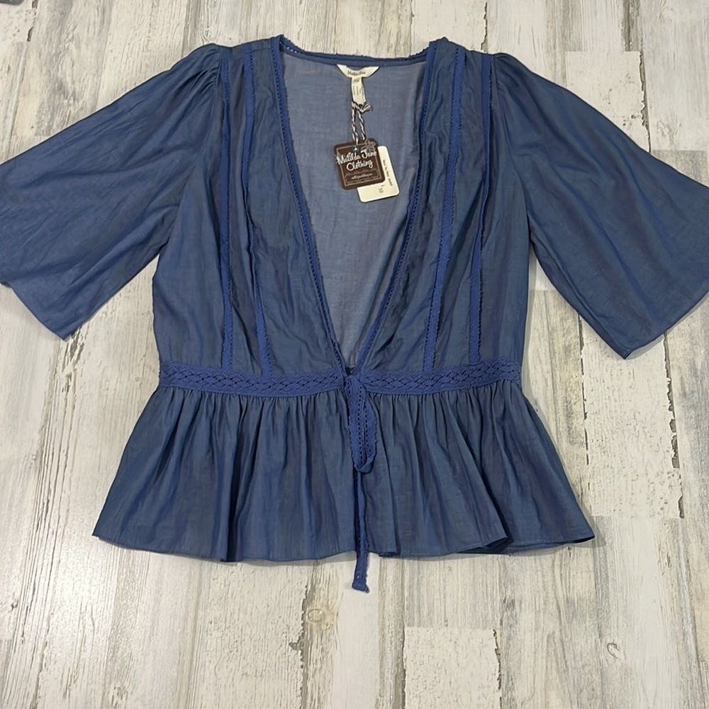 Matilda Jane Hour by Hour Top Size L. NEW - Picture 3 of 9